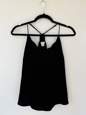 J. Crew Black Spaghetti Strap V-Neck Camisole